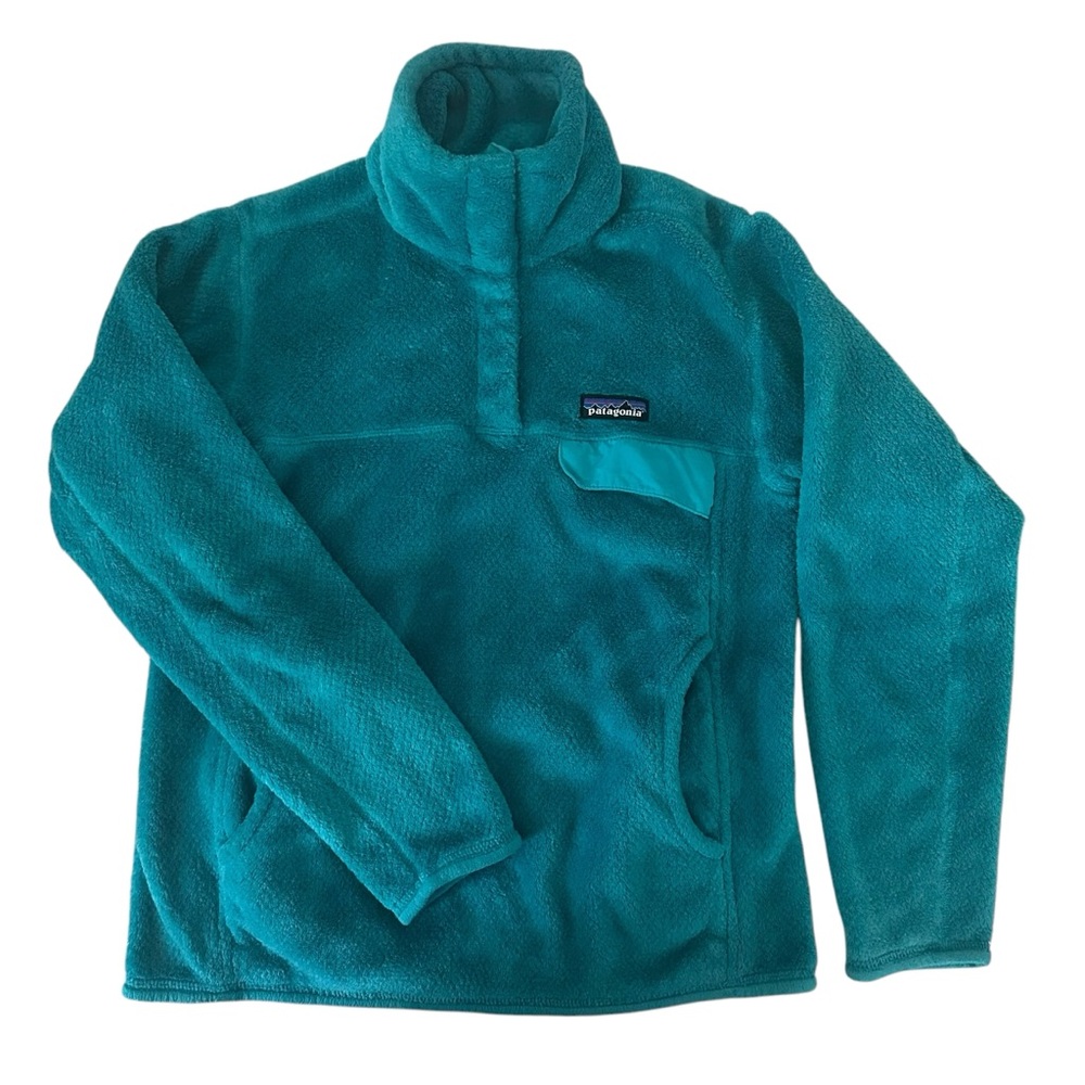 Patagonia Re-Tool Snap-T Fleece Teal Size S FLAW